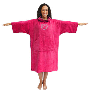 SwimCell Medium Changing Robe Hot Pink