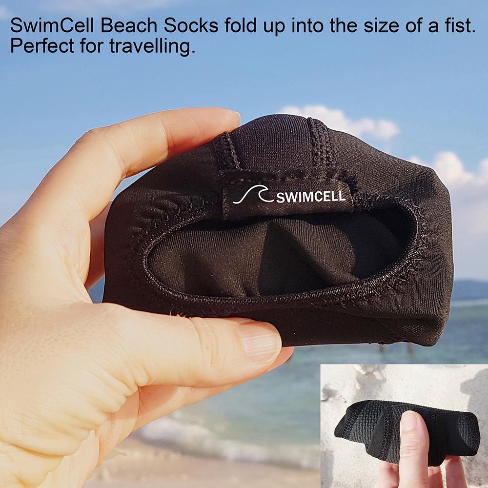 Calcetines de natación con suela de goma de longitud completa